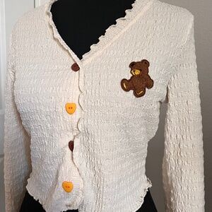 Teddy bear cardigan